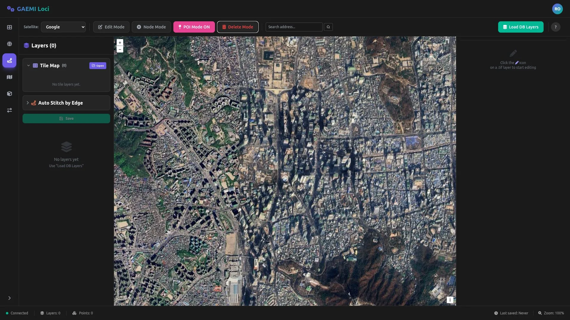 Add Edge 모드 활성화 상태 — 엣지 연결 중인 캔버스